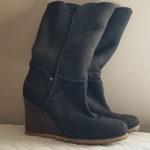 UGG Collection Wedge Boots Size 8